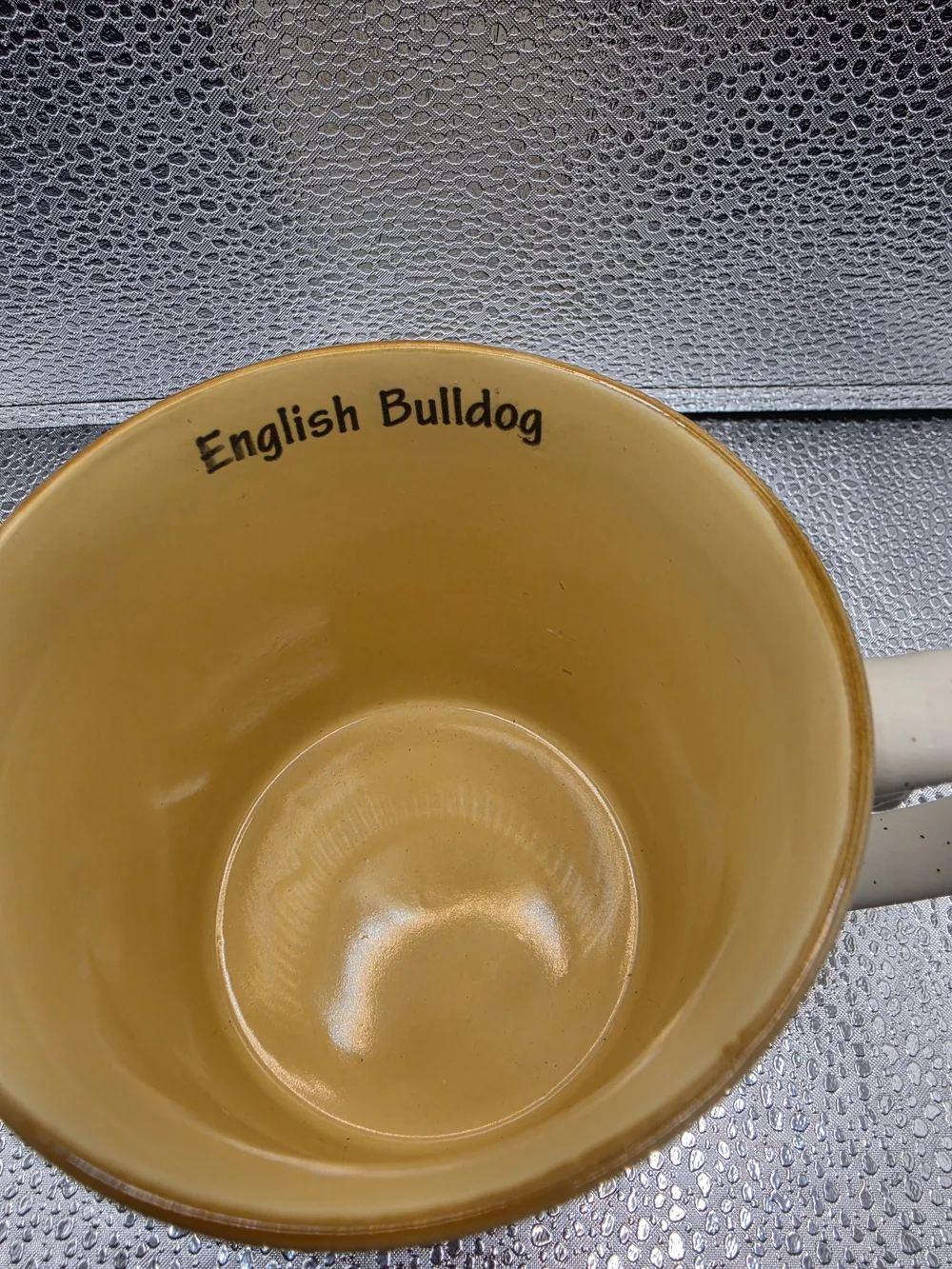 English Bulldog Ceramic Mug - Cream Bulldog Design